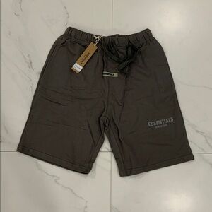 Essentials Fear of God Forge Dust Grey Sweat Shorts Mens Size Small